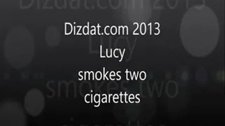 lucy smokes two cigarettes