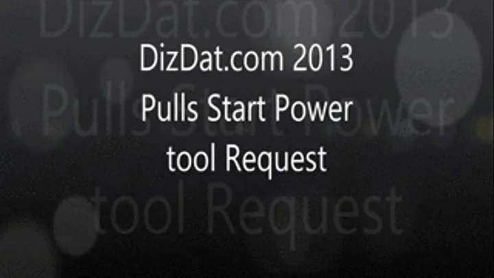 Pull start power tool Request