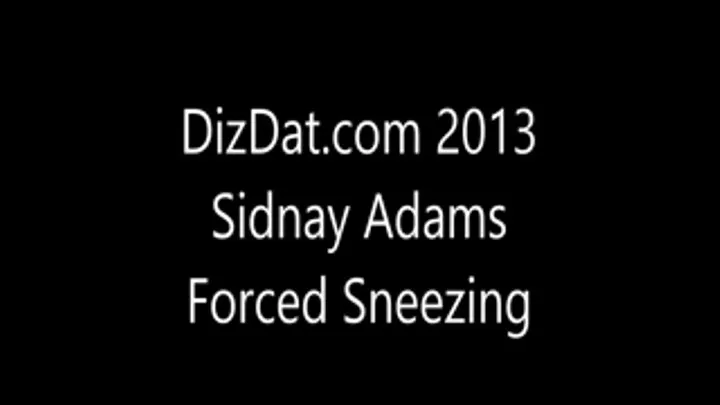 Sidnay Adams Sneezing