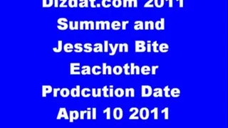 Summer and Jessalyn Bite Eachother