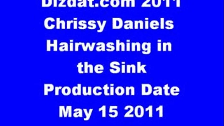 Chrissy Daniels Hairwashing in the Sink