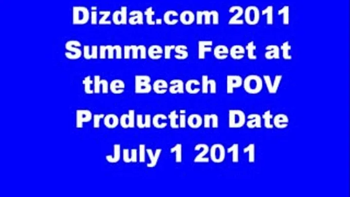 Summers Feet at the Beach POV