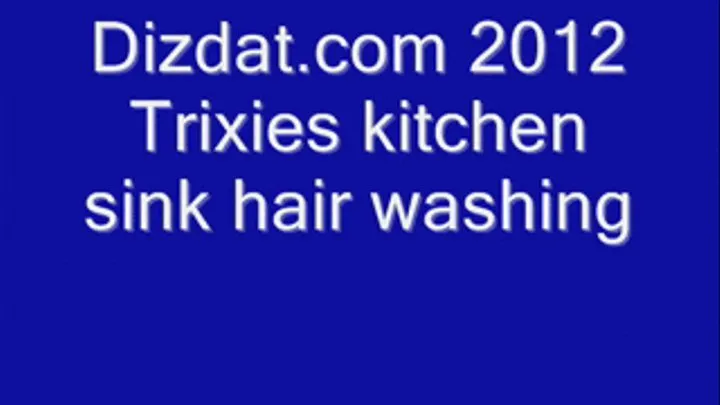 Trixie Kitchen Sink Hair Washing