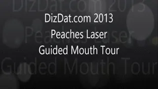 Peaches gives a laser guided tour of her mouth