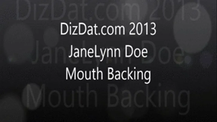 Janelynndoe mouth stuffing