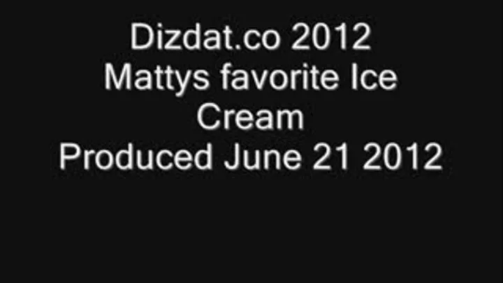 Mattys Favorite Ice Cream