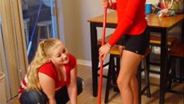 Lexi and Friend sweep in heels