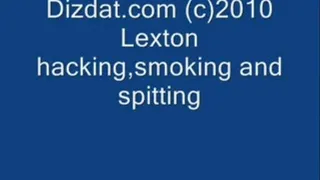 Lexton Hacking coughing spitting