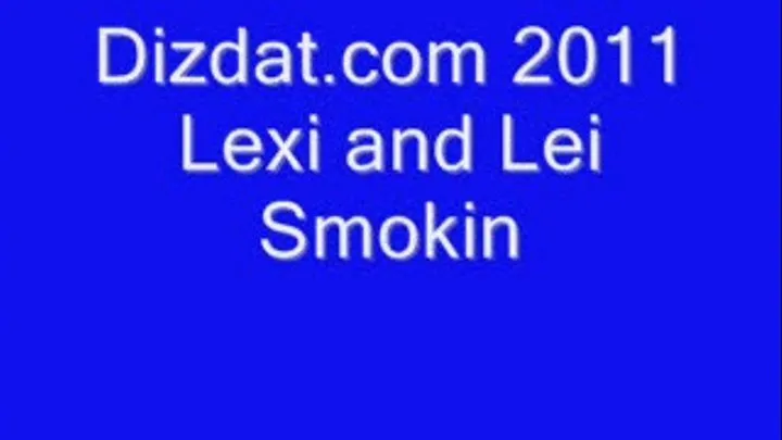 Lexi and Lei smoke it up