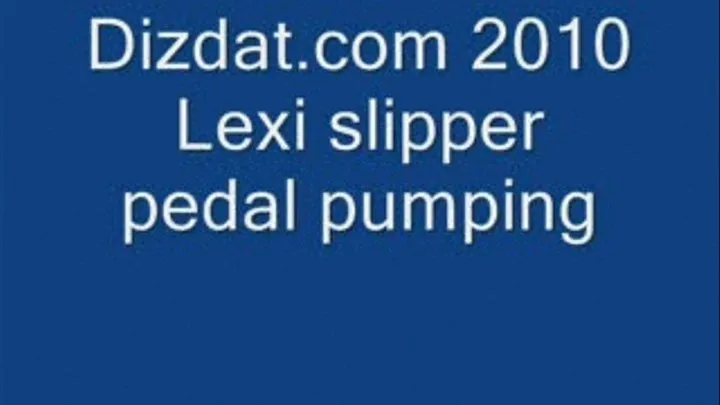 lexi pedal pumping in slippers