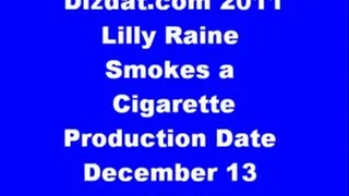 Lilly Raine Smokes A Cigarette