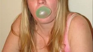 Lindsey Blows Bubbles