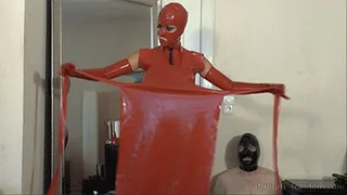 Fleeced Out By A Red Latex Mistress (Whole video)
