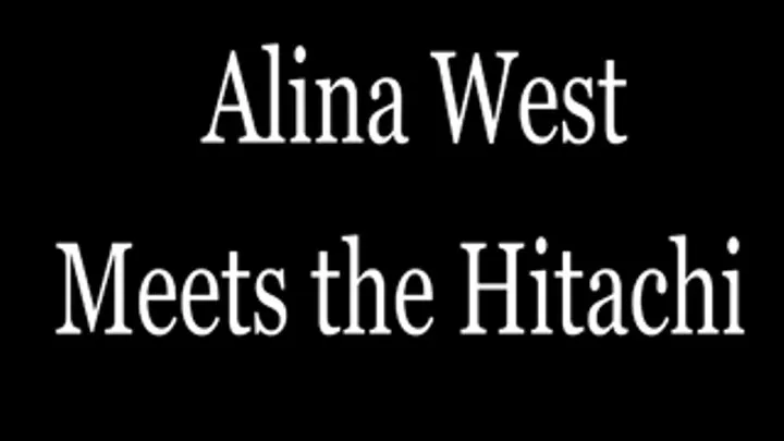 Alina West Meets the Hitachi