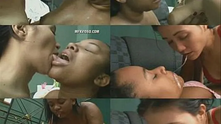 SENSUAL SPIT INTERRRACIAL - clip 01