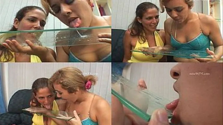 Sucking all Spit with Straw - CLIP 01