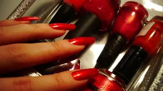 Lacquers and red nails