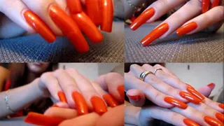 Extremely long natural nails