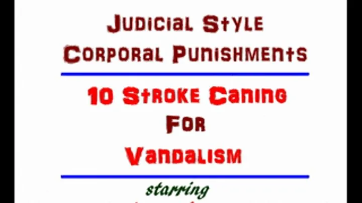 Judicial Style CP - 10 Stroke Caning