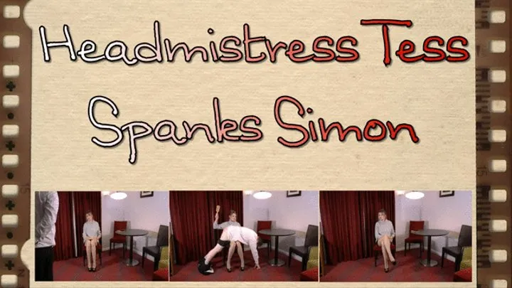 Head Mistress Spanks Simon