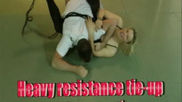 Heavy resistance tie-up - bondage wrestling