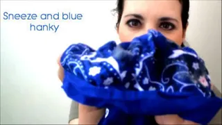 Sneeze and blue hanky