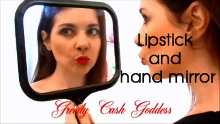 Lipstick and hand mirror