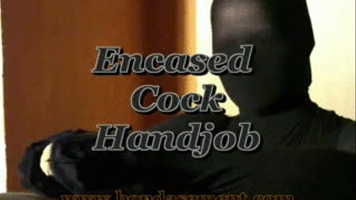 Encased Cock Handjob