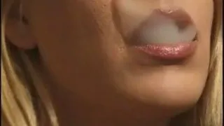 Blonde Smoking Tranny