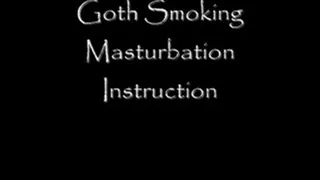 Goth TS Smoking Masturbation Instruction