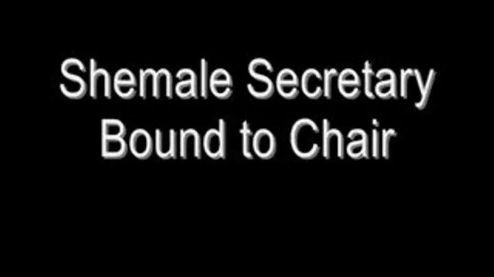 Shemale Secretary Chair Bound