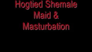 Hogtied Shemale Maid & Masturbation