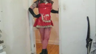 Tranny Goth Maid Masturbation