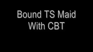 Bound TS Maid With CBT