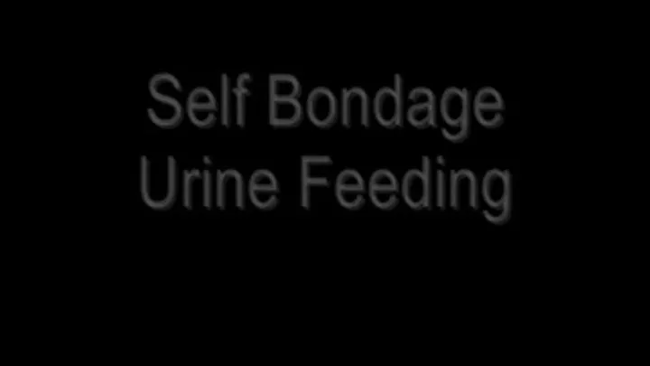 Self Bondage & Urine Soaking