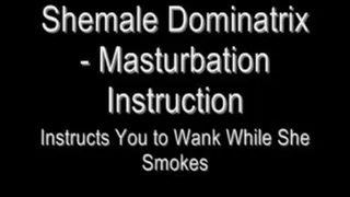 Shemale Domme - Masturbation Instruction