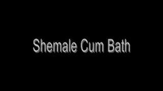 Shemale Cum Bath