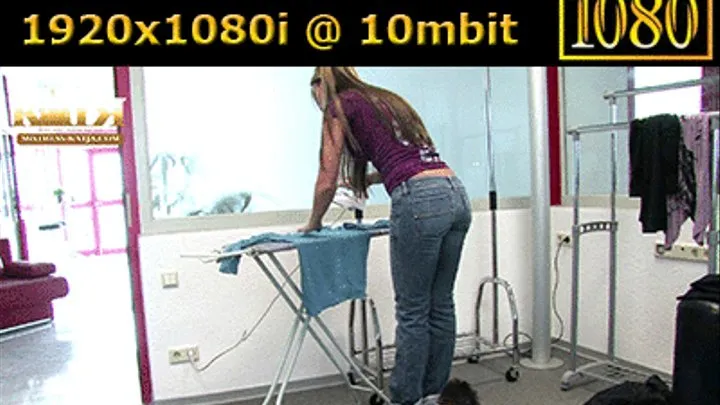 17-007 - Trampling during ironing (WMV - High Definition)