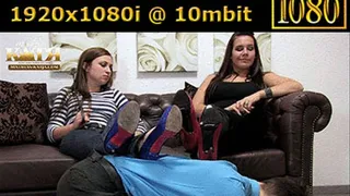 21-002 - Foot slave by me and Emely (WMV - High Definition)