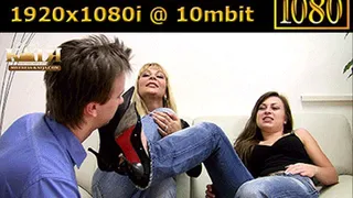 03-004 - Lick our dirty High Heels, slave! (WMV - High Definition)