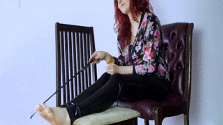 POV - Worship Feet Of Red Hair Girl