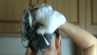hair - e - HAIR WASH IN KITCHEN SINK