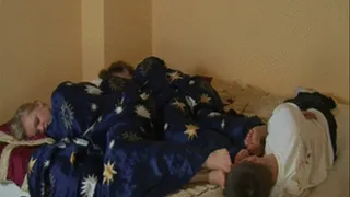 ff - 3 GIRLS NAPPING PUT FEET TO HIS FACE - C