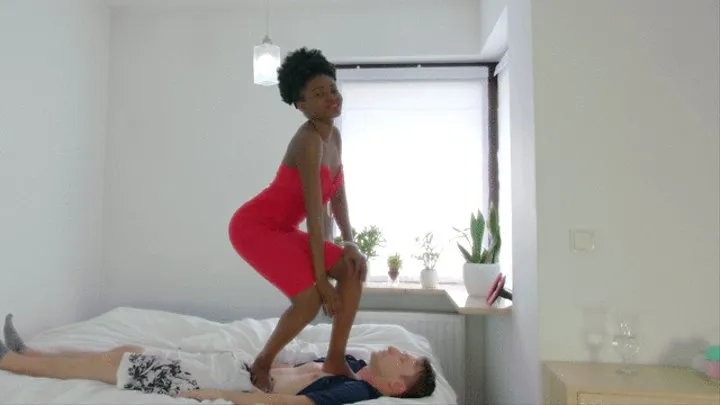 Goddess Zuri Standing On A Man