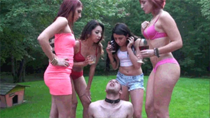 Brat Princess - 4 Girls Use Human Ashtray