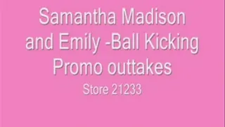 Emily Madison and Samantha - Ball Kicking Promo Outtakes