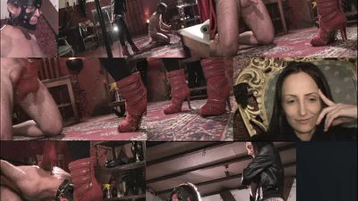 Testing Her New Boots Pt 5 - Red Zipper Boots