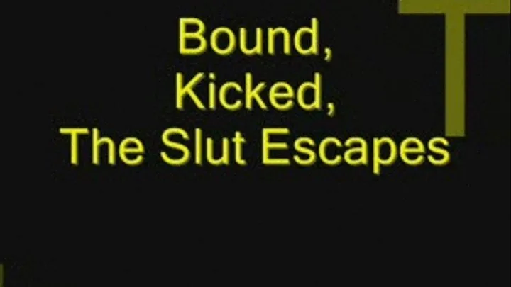 Bound, Kicked, The Slut Escapes