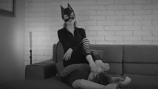 Cynthia Petite Woman - Burglar Get Caught But She Won - Black And White Clip