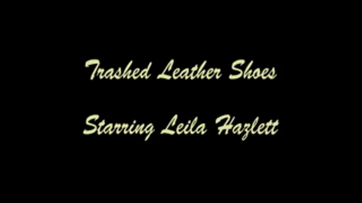 Trashed Leather Shoes